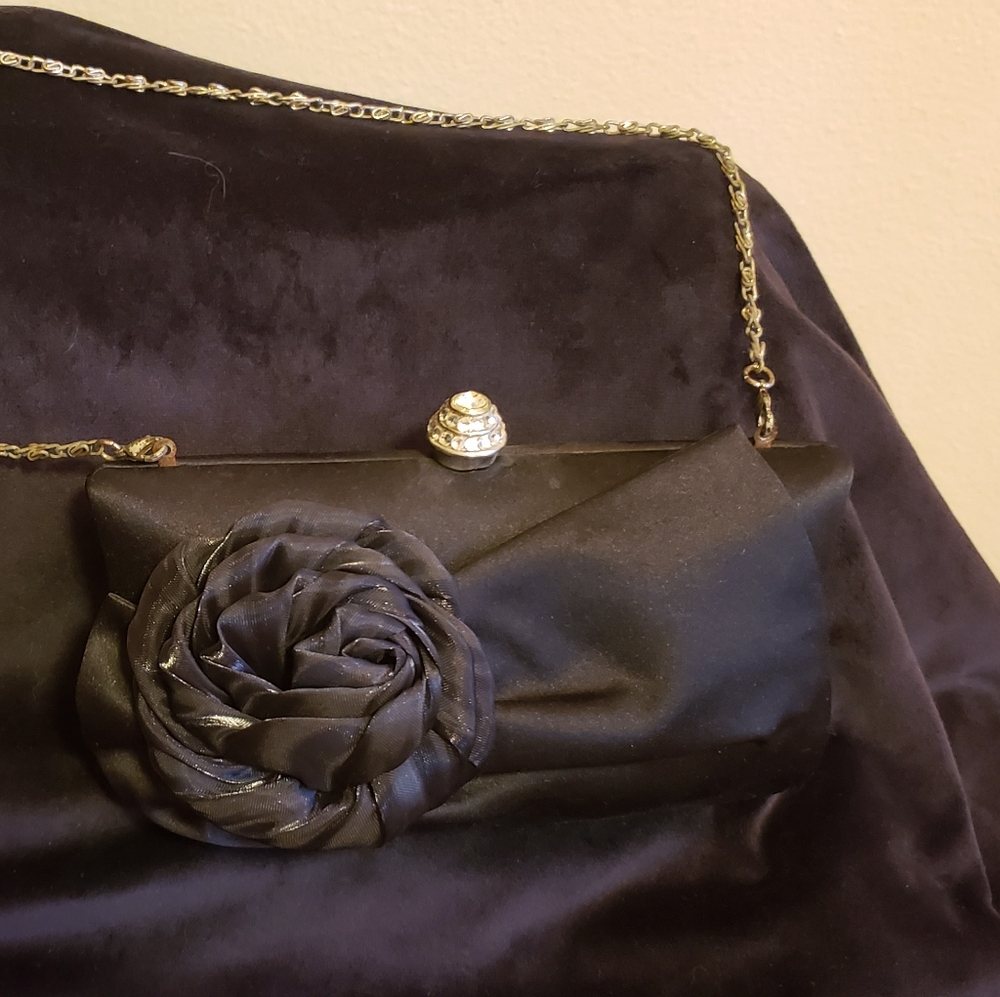 Charming Charlie Elegant Black Evening Clutch